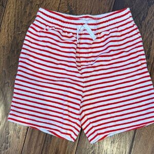 Janie and Jack Striped Red and White Kids Shorts